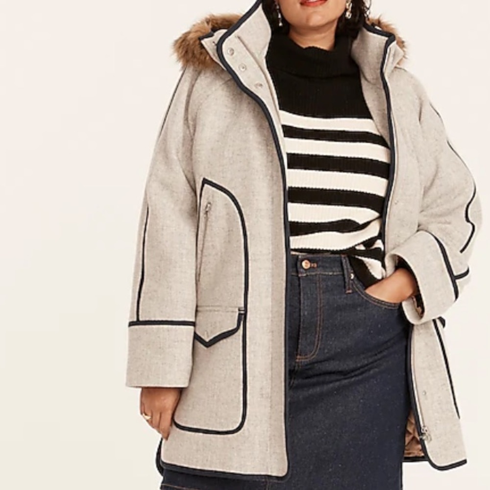 J.Crew Summit parka in Italian stadium-cloth wool NWT - Picture 4 of 7
